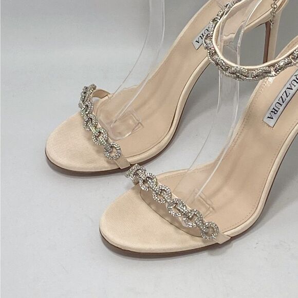 Aquazzura Love Link 105mm Embellished Sandals size 39.5 - Picture 7 of 16